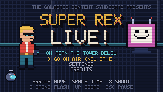 Super Rex Live! title screen